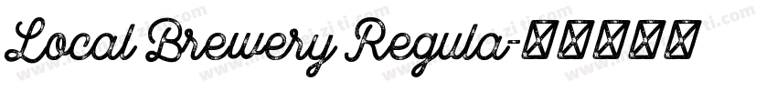 Local Brewery Regula字体转换
